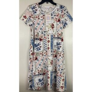 LuLaRoe‎ Jessie Dress XS Floral Patchwork Quilt Print w/Pockets NWT
